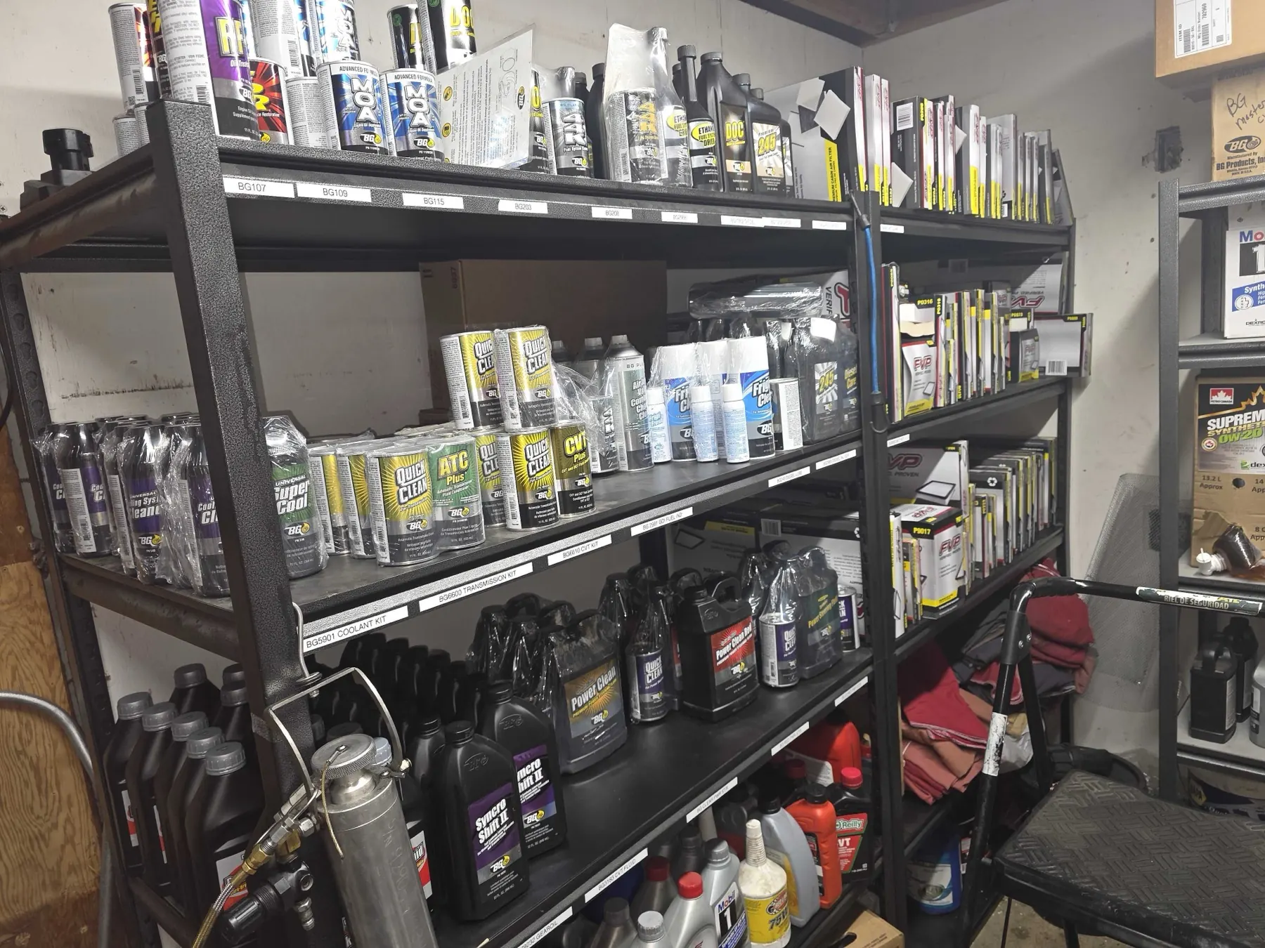 Premium engine oils and additives in stock at Rob's Automotive Repair Center in Clackamas, Oregon